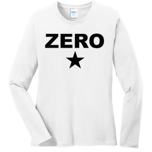 Grunge Alternative Zero Star 90s Rock Band Music Ladies Long Sleeve Shirt