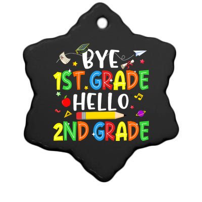 Graduation Bye 1st Grade Hello 2nd Grade Back to School Ceramic Star Ornament