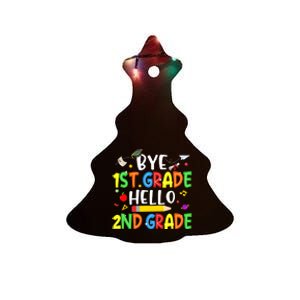 Graduation Bye 1st Grade Hello 2nd Grade Back to School Ceramic Tree Ornament