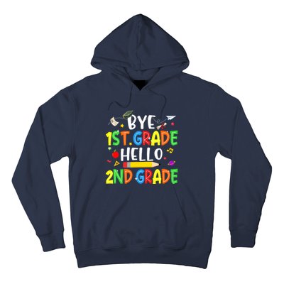 Graduation Bye 1st Grade Hello 2nd Grade Back to School Hoodie