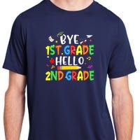 Graduation Bye 1st Grade Hello 2nd Grade Back to School Adult ChromaSoft Performance T-Shirt