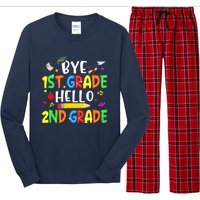 Graduation Bye 1st Grade Hello 2nd Grade Back to School Long Sleeve Pajama Set