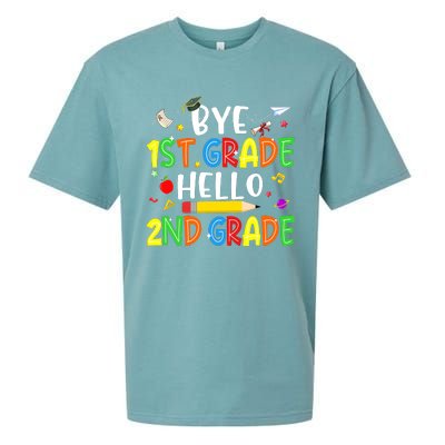 Graduation Bye 1st Grade Hello 2nd Grade Back to School Sueded Cloud Jersey T-Shirt