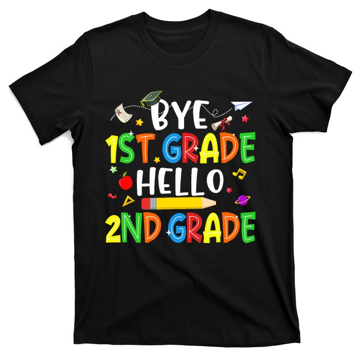 Graduation Bye 1st Grade Hello 2nd Grade Back to School T-Shirt