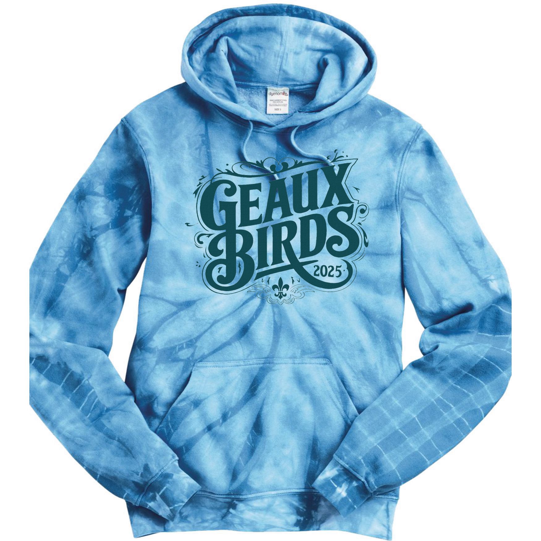 Geaux Birds 2025 Tie Dye Hoodie