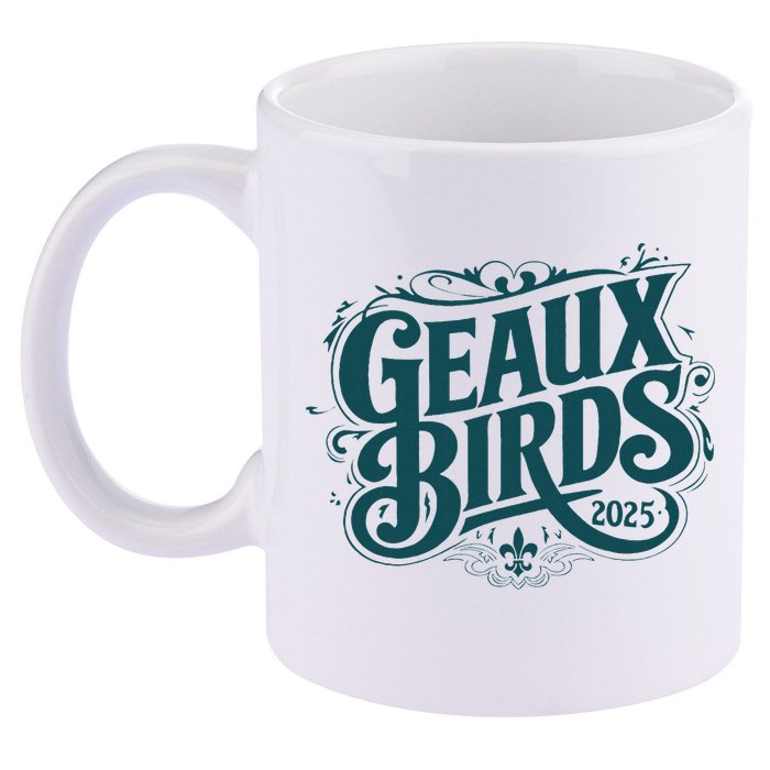 Geaux Birds 2025 11oz C Handle Ceramic Mug