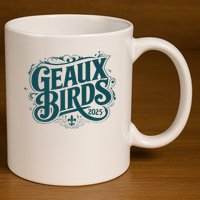 Geaux Birds 2025 11oz C Handle Ceramic Mug