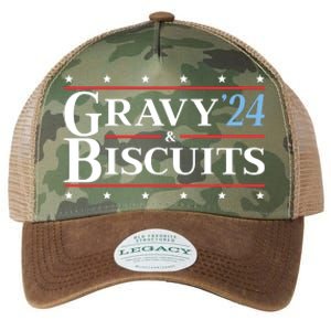 Gravy & Biscuits 24 Funny Presidential Election 2024 Parody Legacy Tie Dye Trucker Hat