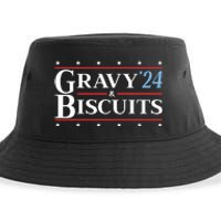 Gravy & Biscuits 24 Funny Presidential Election 2024 Parody Sustainable Bucket Hat