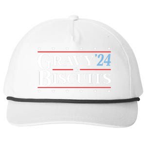 Gravy & Biscuits 24 Funny Presidential Election 2024 Parody Snapback Five-Panel Rope Hat