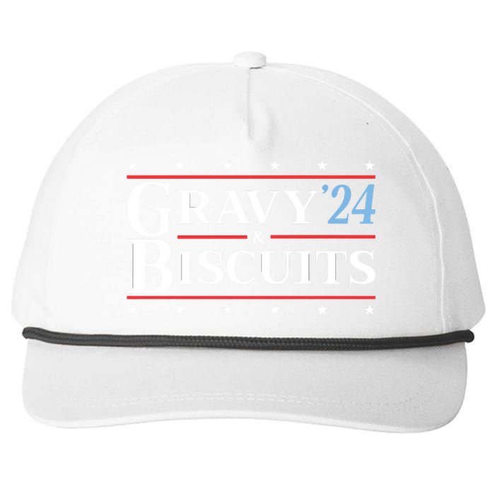 Gravy & Biscuits 24 Funny Presidential Election 2024 Parody Snapback Five-Panel Rope Hat