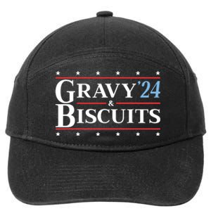 Gravy & Biscuits 24 Funny Presidential Election 2024 Parody 7-Panel Snapback Hat