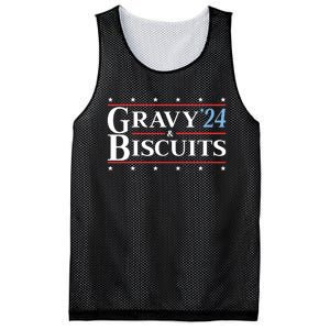 Gravy & Biscuits 24 Funny Presidential Election 2024 Parody Mesh Reversible Basketball Jersey Tank