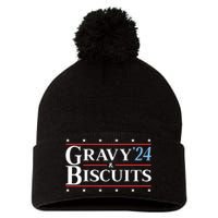 Gravy & Biscuits 24 Funny Presidential Election 2024 Parody Pom Pom 12in Knit Beanie