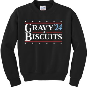 Gravy & Biscuits 24 Funny Presidential Election 2024 Parody Kids Sweatshirt