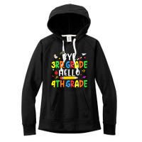 Graduation Bye 3rd Grade Hello 4th Grade Back to School Women's Fleece Hoodie