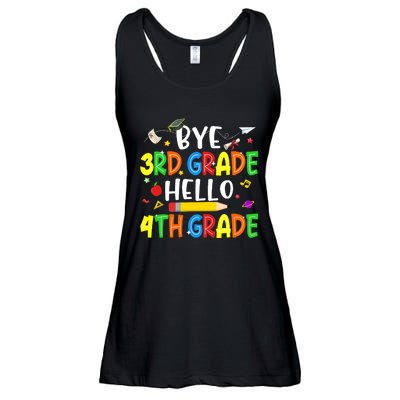 Graduation Bye 3rd Grade Hello 4th Grade Back to School Ladies Essential Flowy Tank