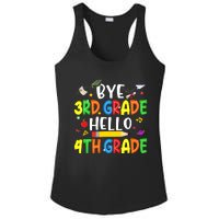 Graduation Bye 3rd Grade Hello 4th Grade Back to School Ladies PosiCharge Competitor Racerback Tank