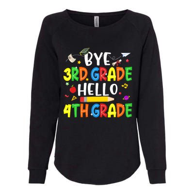 Graduation Bye 3rd Grade Hello 4th Grade Back to School Womens California Wash Sweatshirt