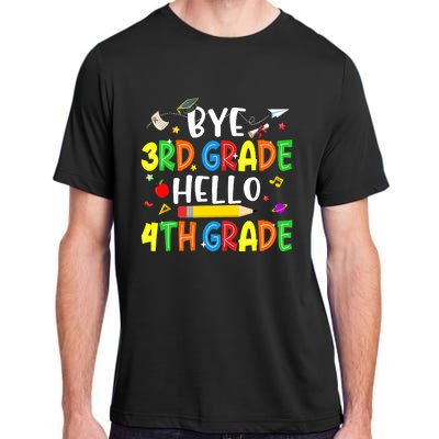 Graduation Bye 3rd Grade Hello 4th Grade Back to School Adult ChromaSoft Performance T-Shirt