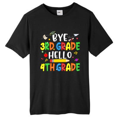 Graduation Bye 3rd Grade Hello 4th Grade Back to School Tall Fusion ChromaSoft Performance T-Shirt