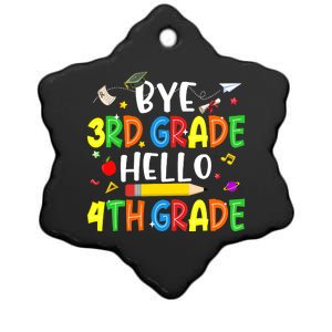 Graduation Bye 3rd Grade Hello 4th Grade Back to School Ceramic Star Ornament