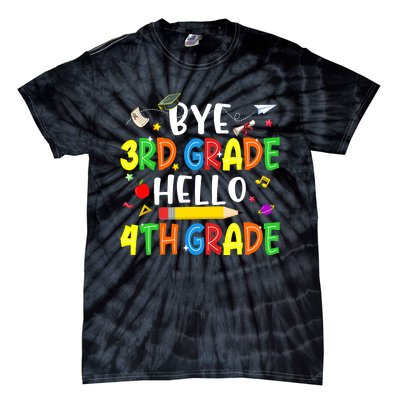 Graduation Bye 3rd Grade Hello 4th Grade Back to School Tie-Dye T-Shirt