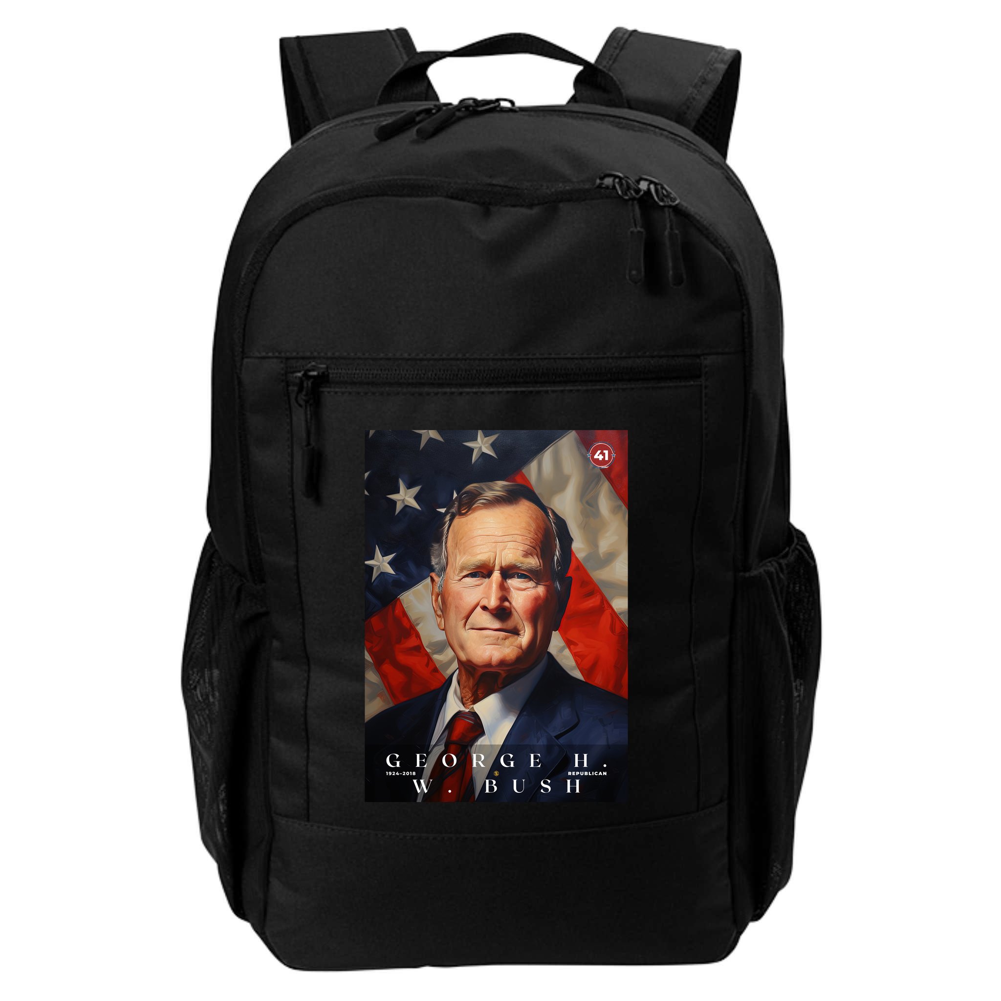 George Bush 41st President Of The United States Portrait Backpack