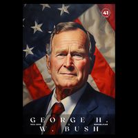 George Bush 41st President Of The United States Portrait Backpack