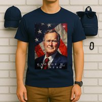 George Bush 41st President Of The United States Portrait T-Shirt
