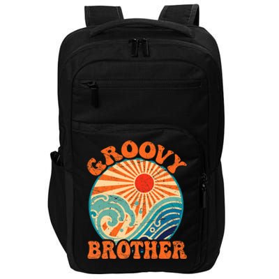 Groovy Brother 70s Aesthetic Nostalgia 1970's Retro Brother Impact Tech Backpack