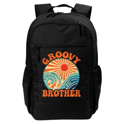 Groovy Brother 70s Aesthetic Nostalgia 1970's Retro Brother Daily Commute Backpack