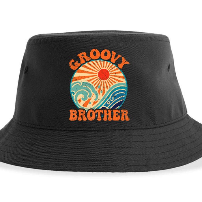 Groovy Brother 70s Aesthetic Nostalgia 1970's Retro Brother Sustainable Bucket Hat