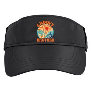 Groovy Brother 70s Aesthetic Nostalgia 1970's Retro Brother Adult Drive Performance Visor