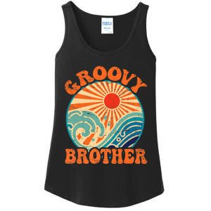 Groovy Brother 70s Aesthetic Nostalgia 1970's Retro Brother Ladies Essential Tank