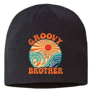 Groovy Brother 70s Aesthetic Nostalgia 1970's Retro Brother Sustainable Beanie