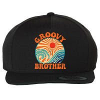 Groovy Brother 70s Aesthetic Nostalgia 1970's Retro Brother Wool Snapback Cap