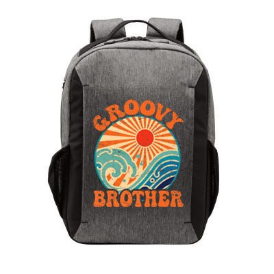 Groovy Brother 70s Aesthetic Nostalgia 1970's Retro Brother Vector Backpack