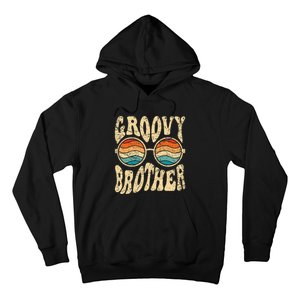 Groovy Brother 70s Aesthetic 1970's Retro Brother Hippie Hoodie