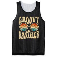 Groovy Brother 70s Aesthetic 1970's Retro Brother Hippie Mesh Reversible Basketball Jersey Tank