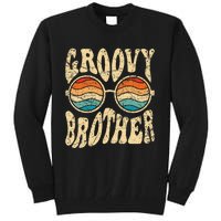 Groovy Brother 70s Aesthetic 1970's Retro Brother Hippie Tall Sweatshirt