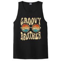 Groovy Brother 70s Aesthetic 1970's Retro Brother Hippie PosiCharge Competitor Tank