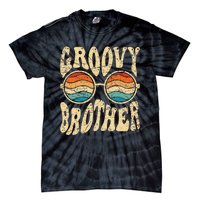 Groovy Brother 70s Aesthetic 1970's Retro Brother Hippie Tie-Dye T-Shirt