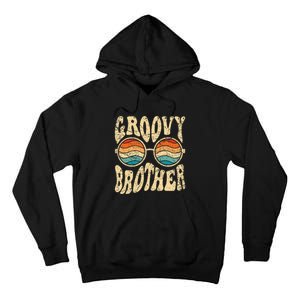 Groovy Brother 70s Aesthetic 1970's Retro Brother Hippie Tall Hoodie