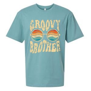 Groovy Brother 70s Aesthetic 1970's Retro Brother Hippie Sueded Cloud Jersey T-Shirt