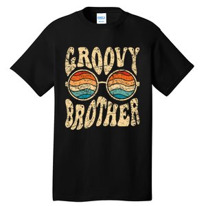 Groovy Brother 70s Aesthetic 1970S Retro Brother Hippie Tall T-Shirt