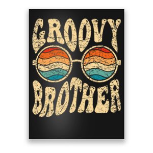 Groovy Brother 70s Aesthetic 1970S Retro Brother Hippie Poster