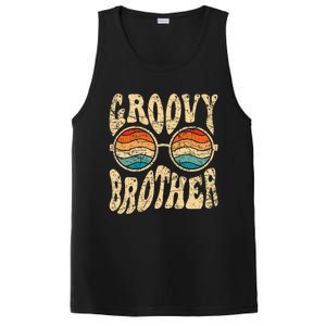 Groovy Brother 70s Aesthetic 1970S Retro Brother Hippie PosiCharge Competitor Tank