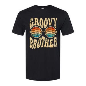 Groovy Brother 70s Aesthetic 1970S Retro Brother Hippie Softstyle CVC T-Shirt