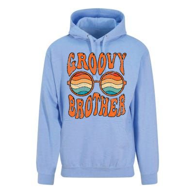 Groovy Brother 70s Aesthetic 1970s Retro Brother Hippie Unisex Surf Hoodie